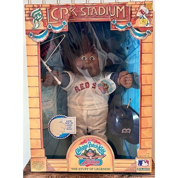 Coleco Other - NIB Vintage 1986 Cabbage Patch Kids All Stars Boston Red Sox Doll Henri Monte